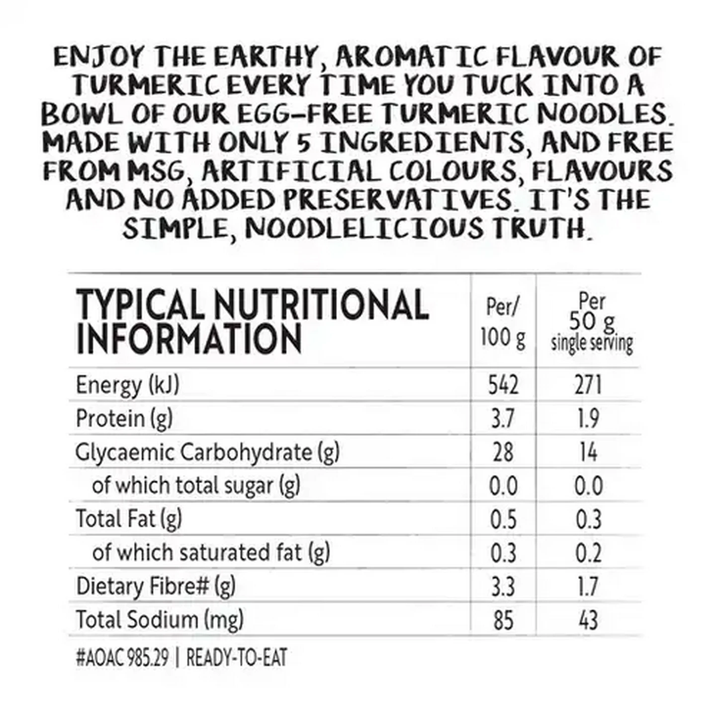 Image of Simple Truth Vegan Turmeric Noodles 200g