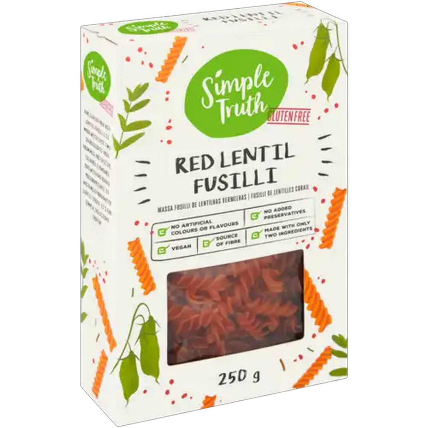 Image of Simple Truth Red Lentil Fusilli 250g