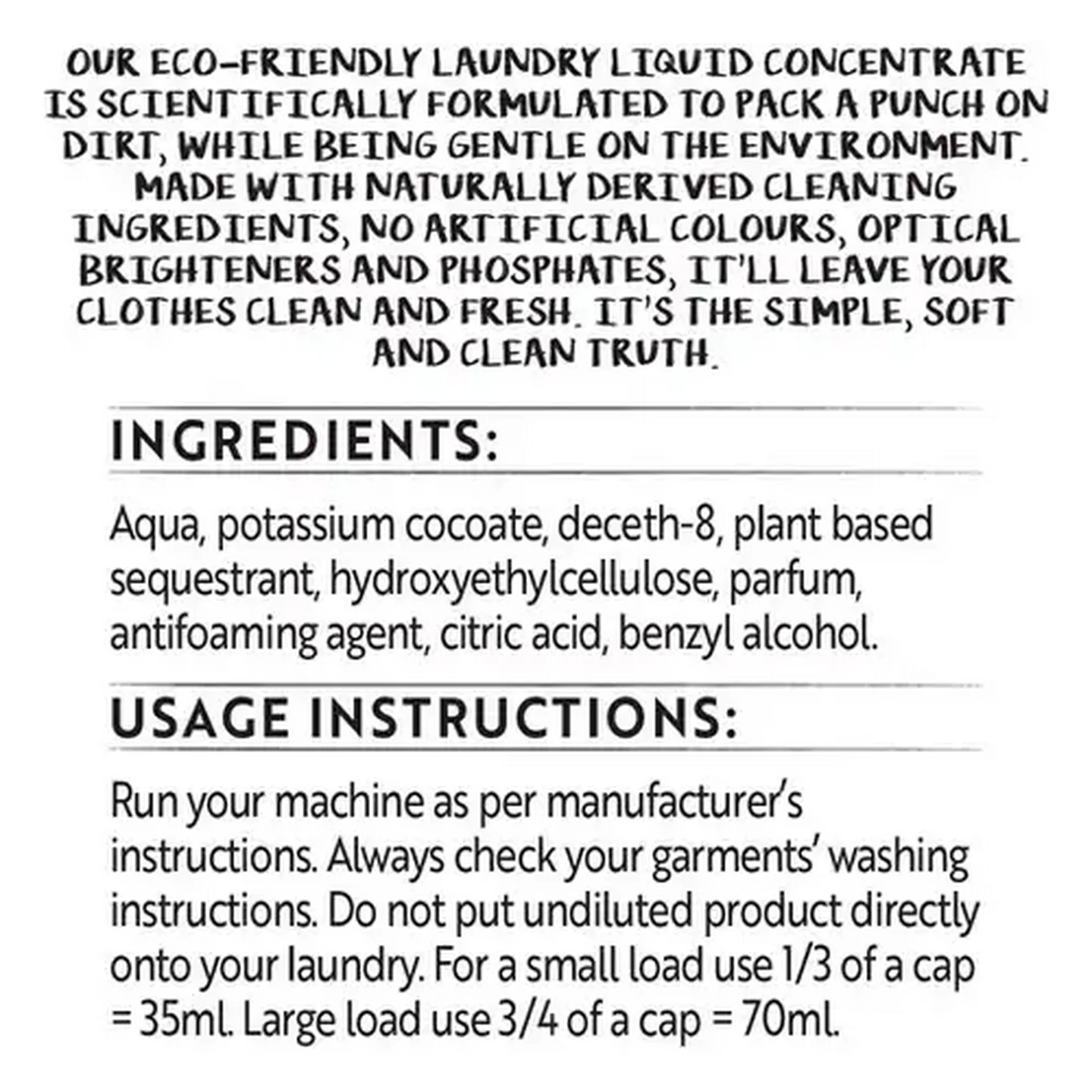 Image of Simple Truth Eco-Friendly Laundry Liquid Concentrate 900ml