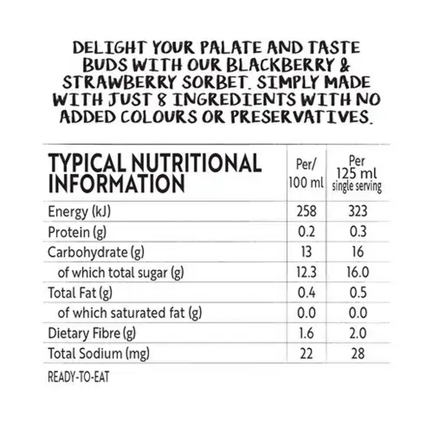 Image of Simple Truth Vegan Very Berry Sorbet 1L