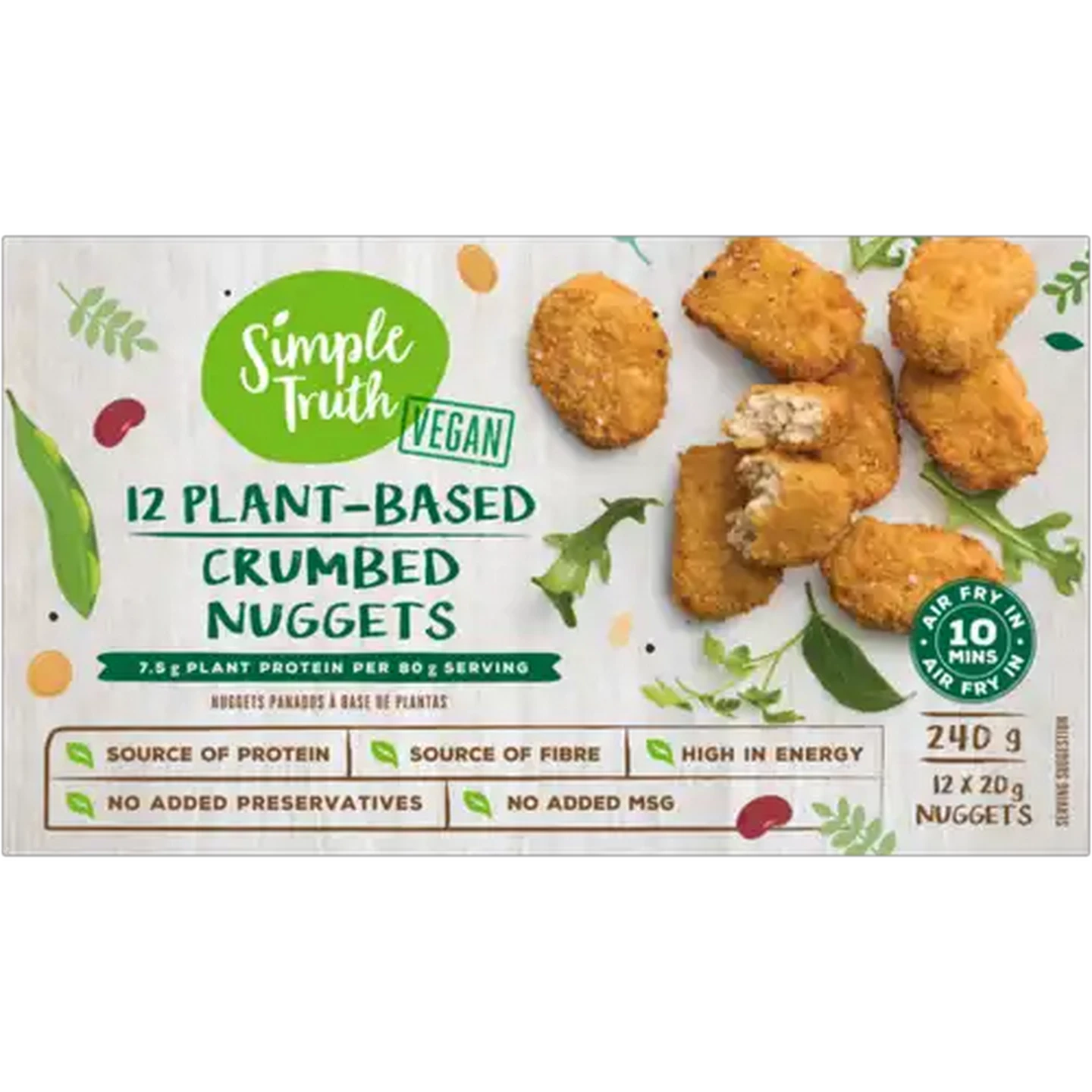Image of Simple Truth Frozen Plant-Based Crumbed Nuggets 12 x 20g