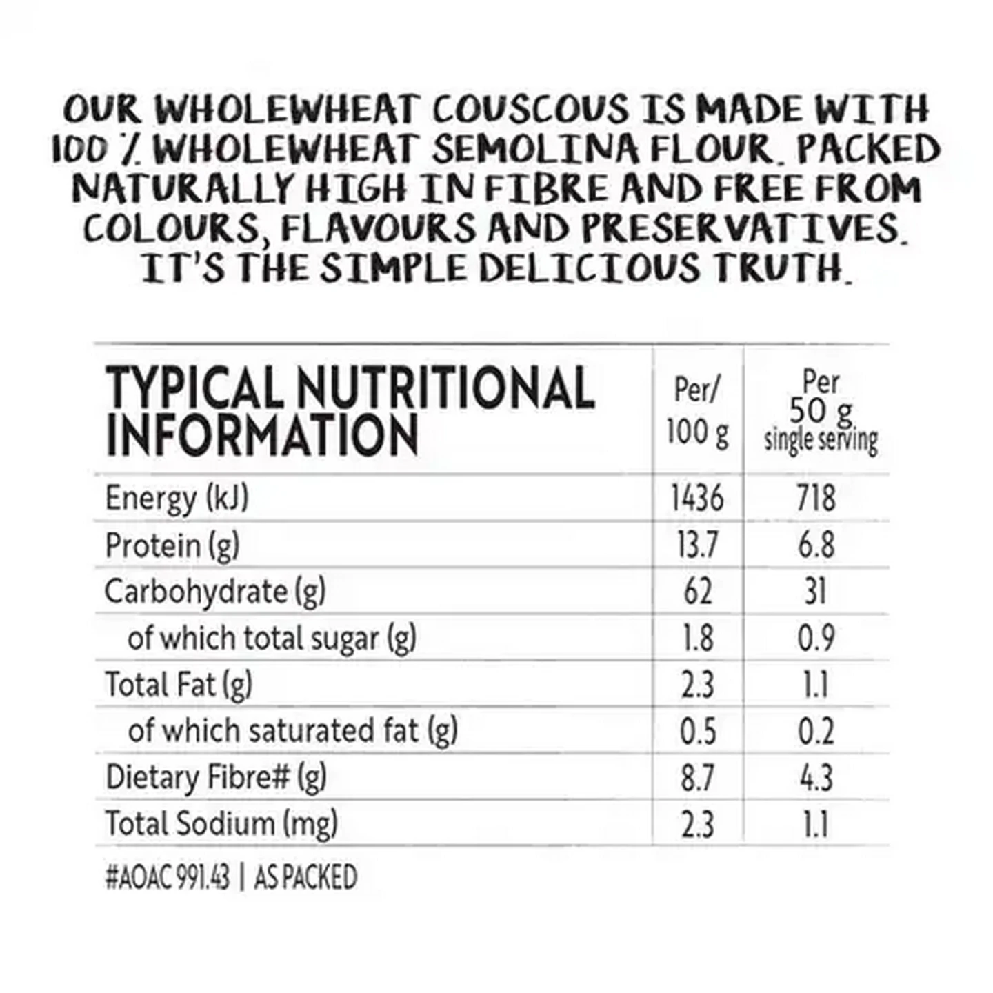 Image of Simple Truth Whole Wheat Couscous 500g