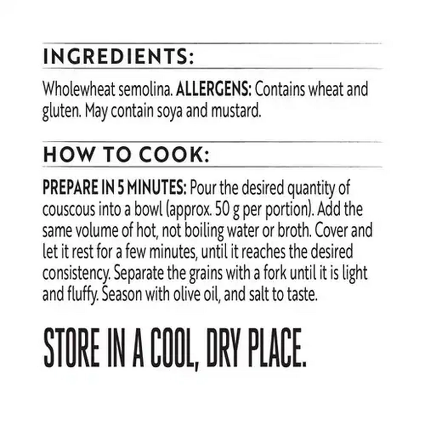 Image of Simple Truth Whole Wheat Couscous 500g