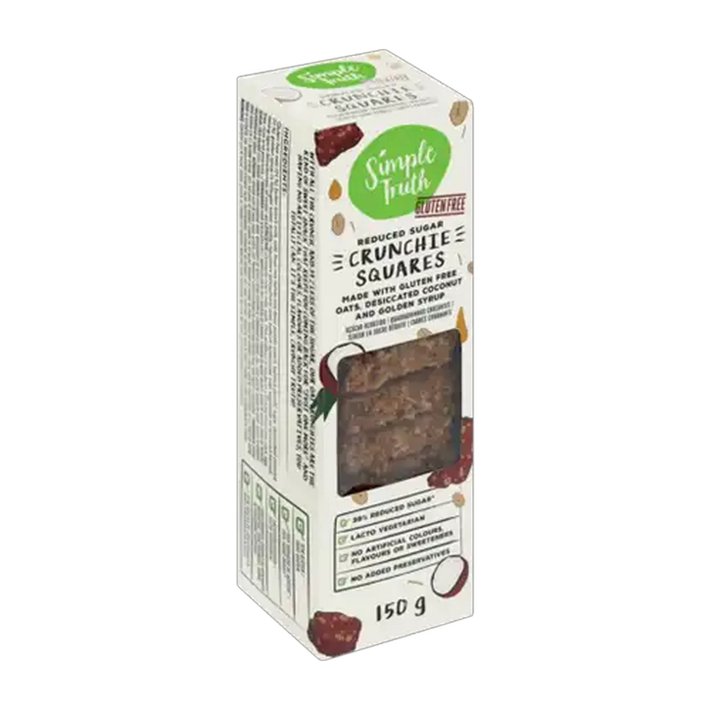 Image of Simple Truth Reduced Sugar Crunchie Squares 150g