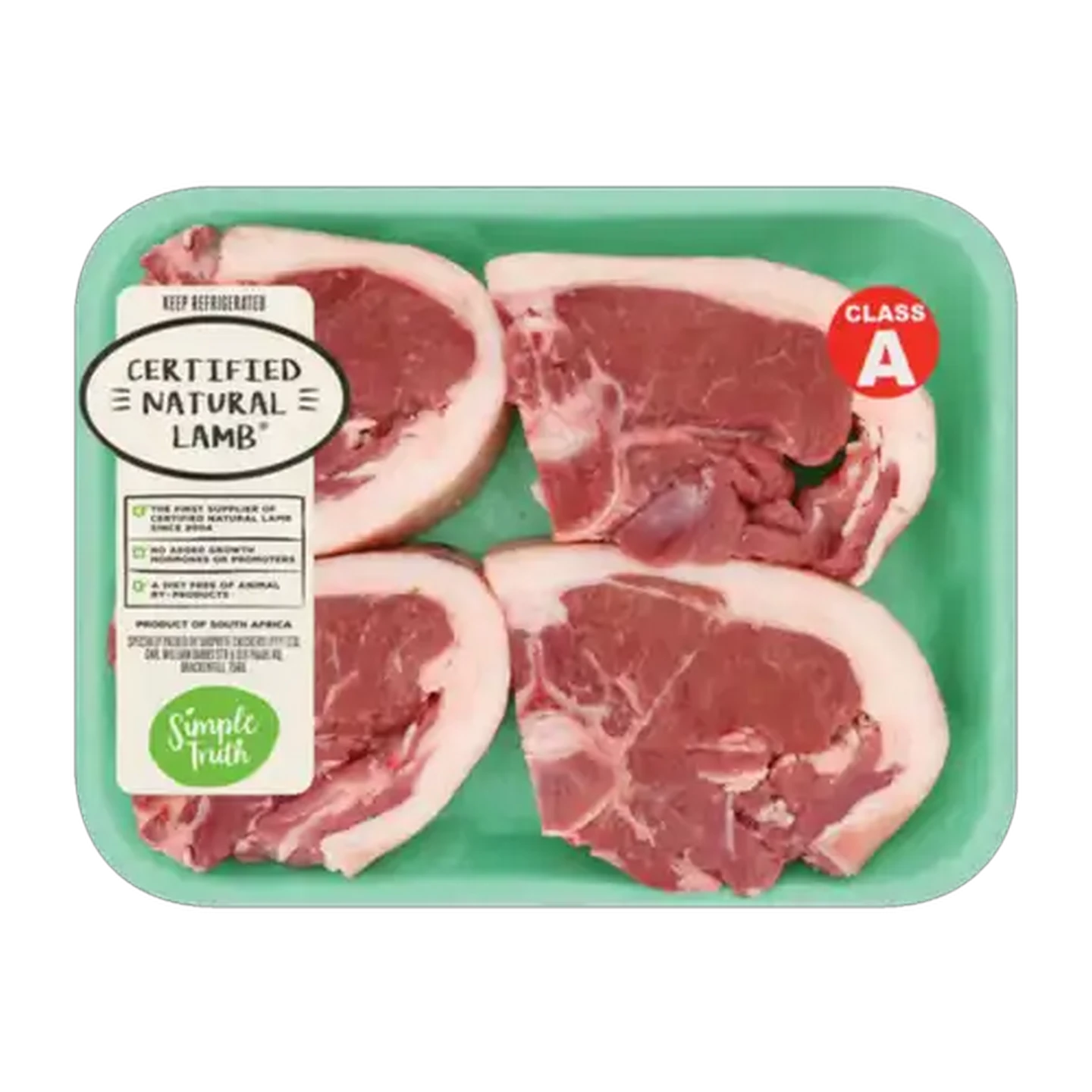 Image of Simple Truth Certified Natural Lamb Loin Chops Per kg