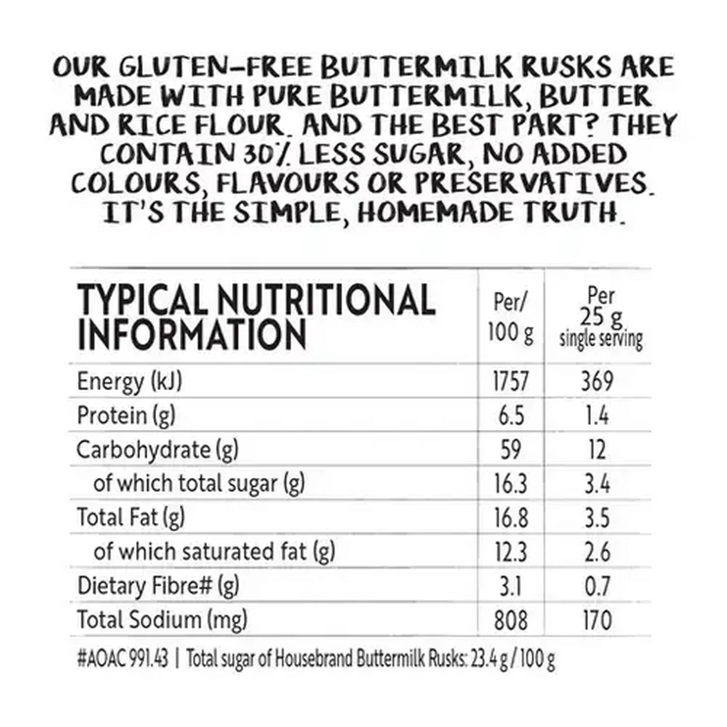 Image of Simple Truth Gluten Free Buttermilk Rusks 250g