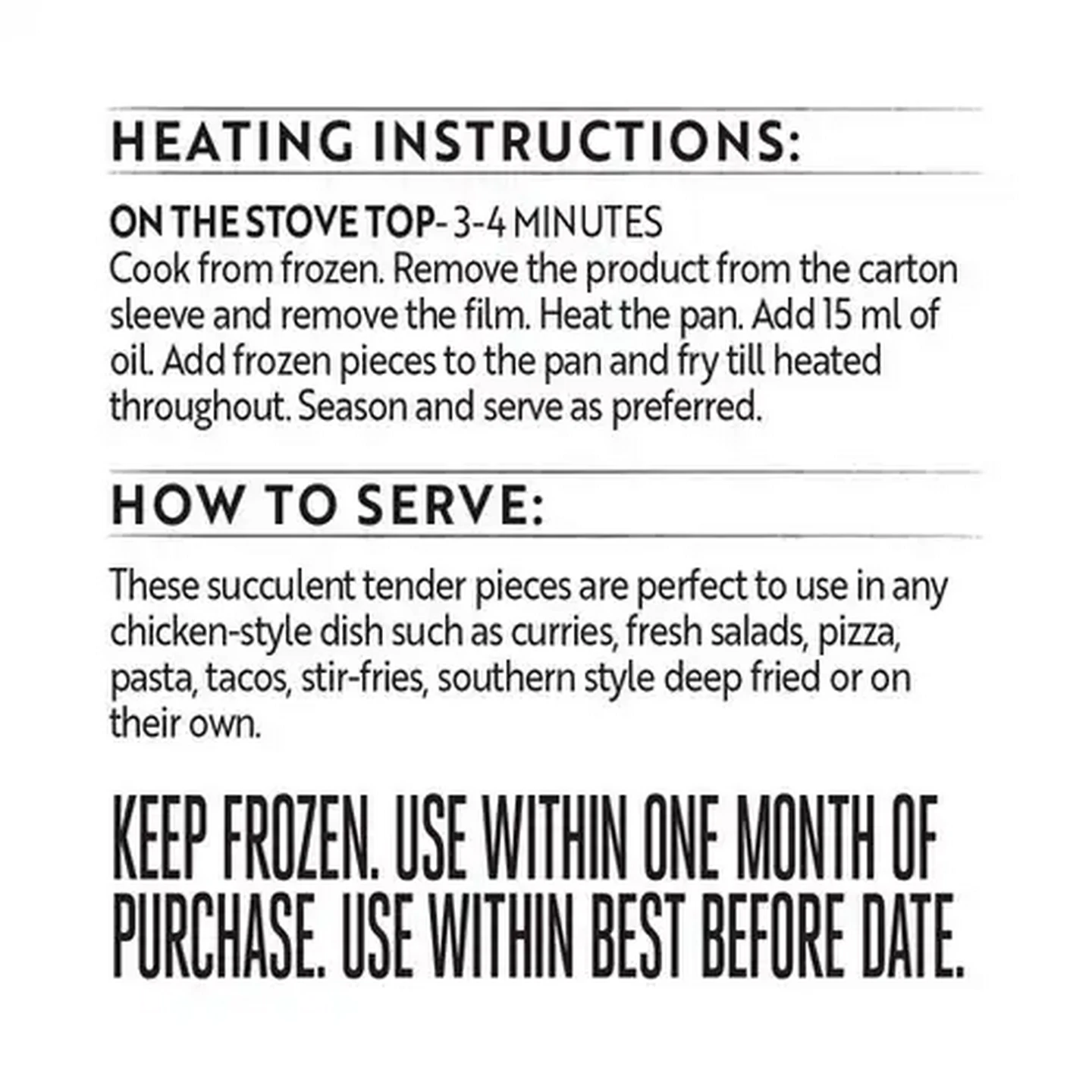 Image of Simple Truth Frozen Flame-Grilled BBQ Flavoured Plant-Based Chicken-Style Pieces 250g