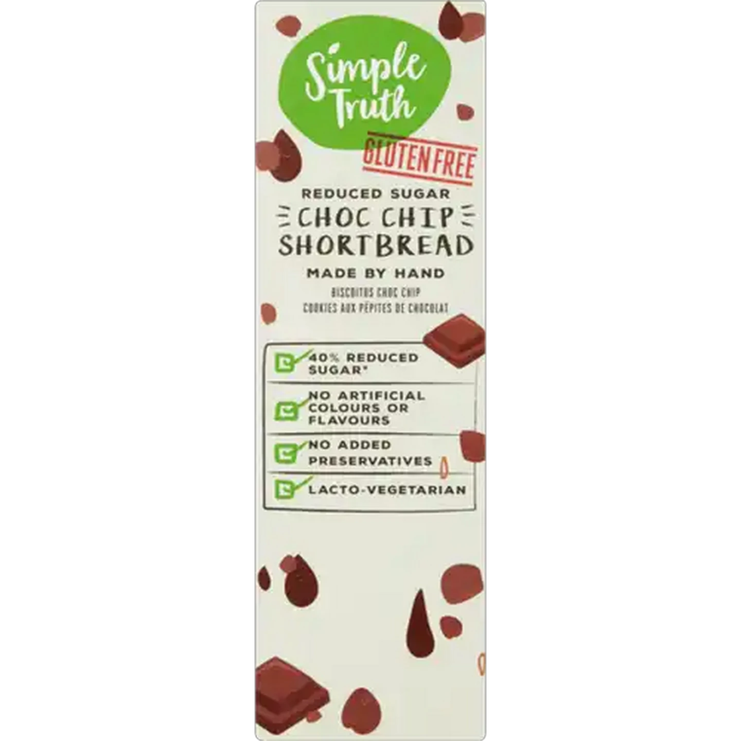 Image of Simple Truth Gluten Free Choc Chip Shortbread 125g