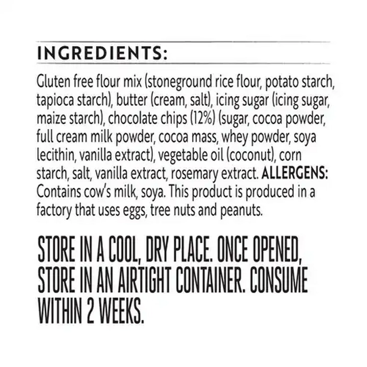 Image of Simple Truth Gluten Free Choc Chip Shortbread 125g