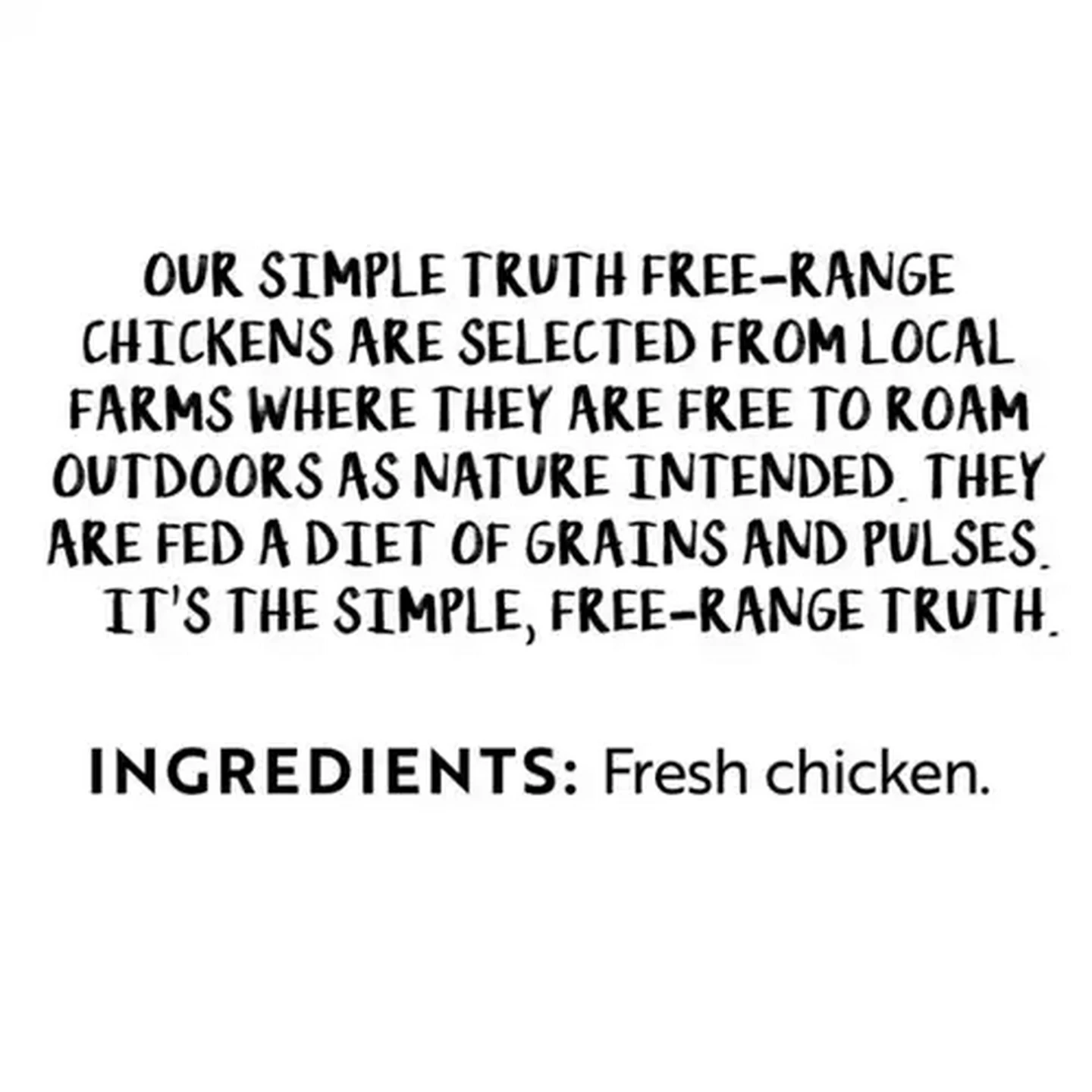 Image of Simple Truth Free-Range Fresh Whole Chicken Per KG