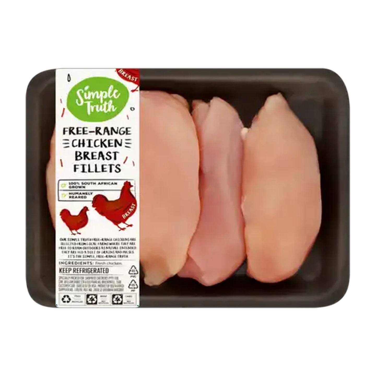 Image of Simple Truth Free-Range Fresh Chicken Breast Fillets Per KG