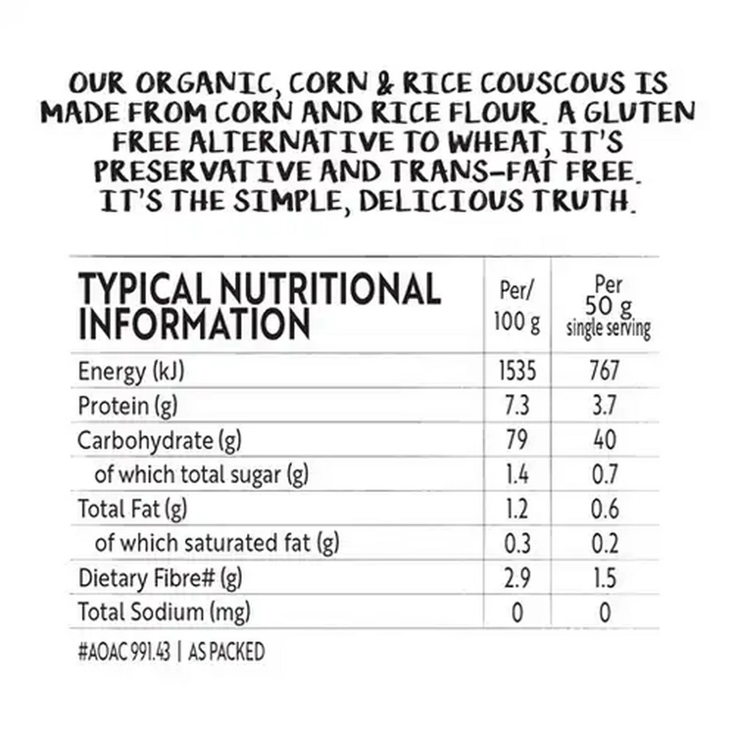 Image of Simple Truth Corn & Rice Couscous 2 x 125g