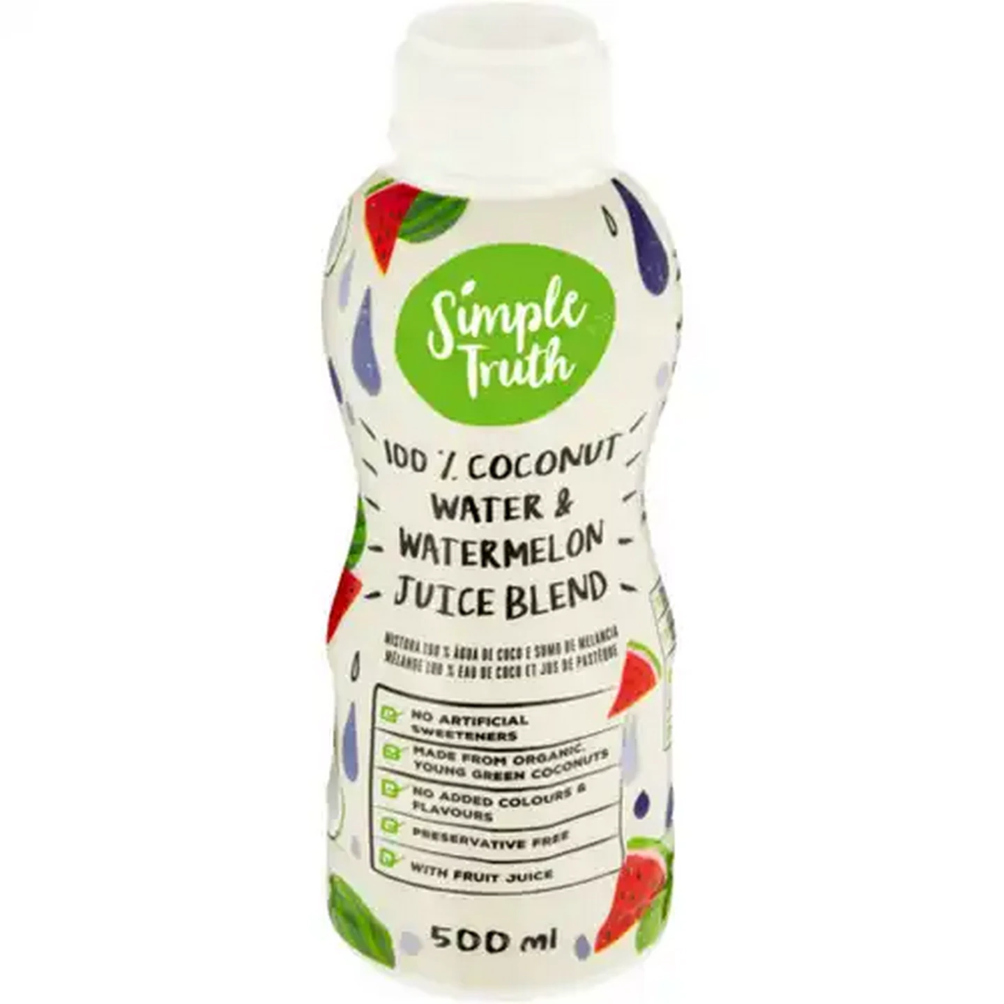 Image of Simple Truth 100% Coconut Water & Watermelon Juice Blend 500ml