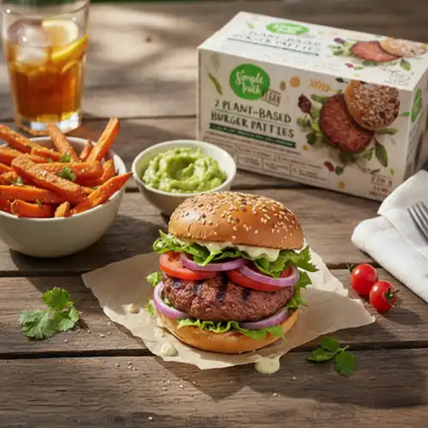 Image of Simple Truth Frozen Plant Based Burger Patties 220g