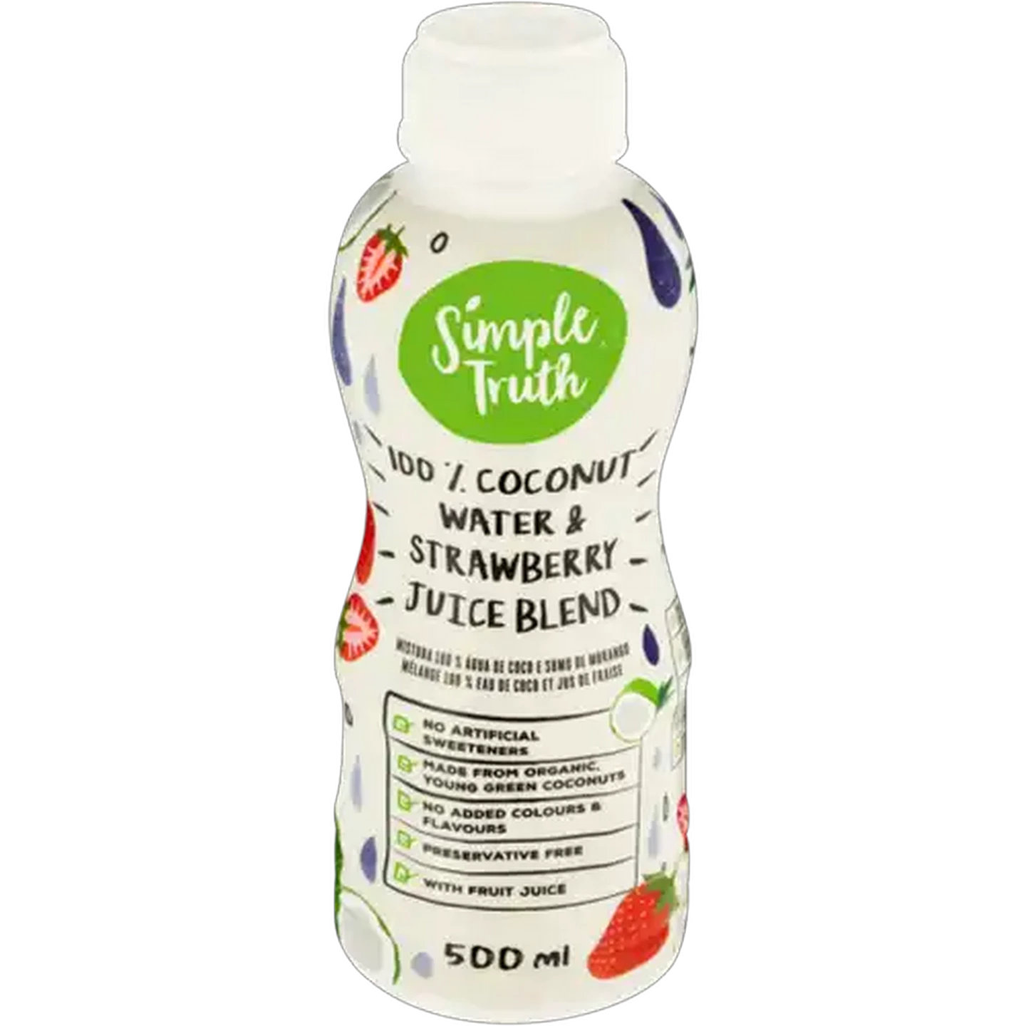 Image of Simple Truth 100% Coconut Water & Strawberry Juice Blend 500ml