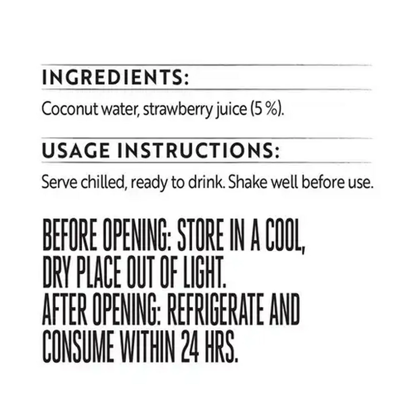 Image of Simple Truth 100% Coconut Water & Strawberry Juice Blend 500ml