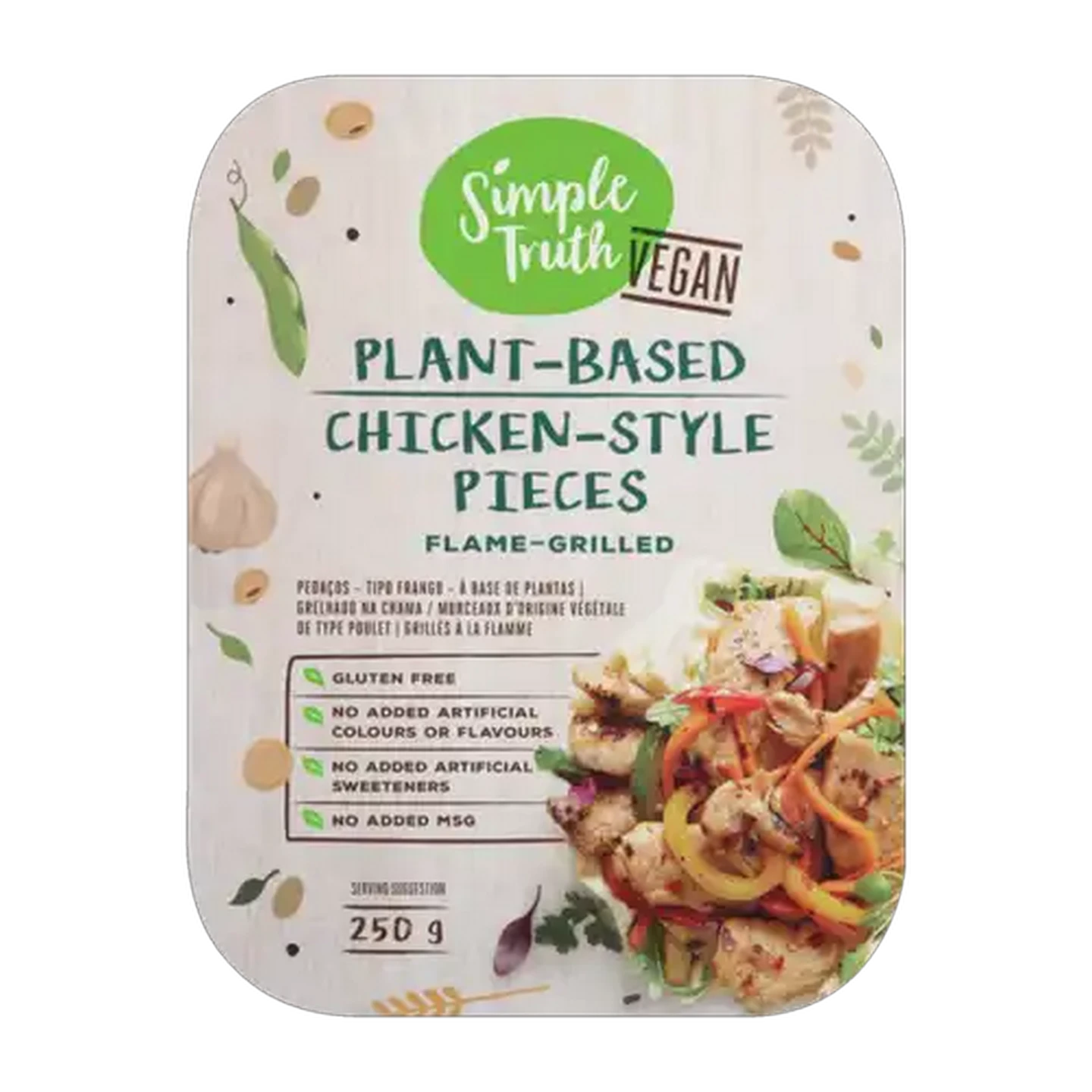 Image of Simple Truth Frozen Flame-Grilled Plant-Based Chicken-Style Pieces 250g