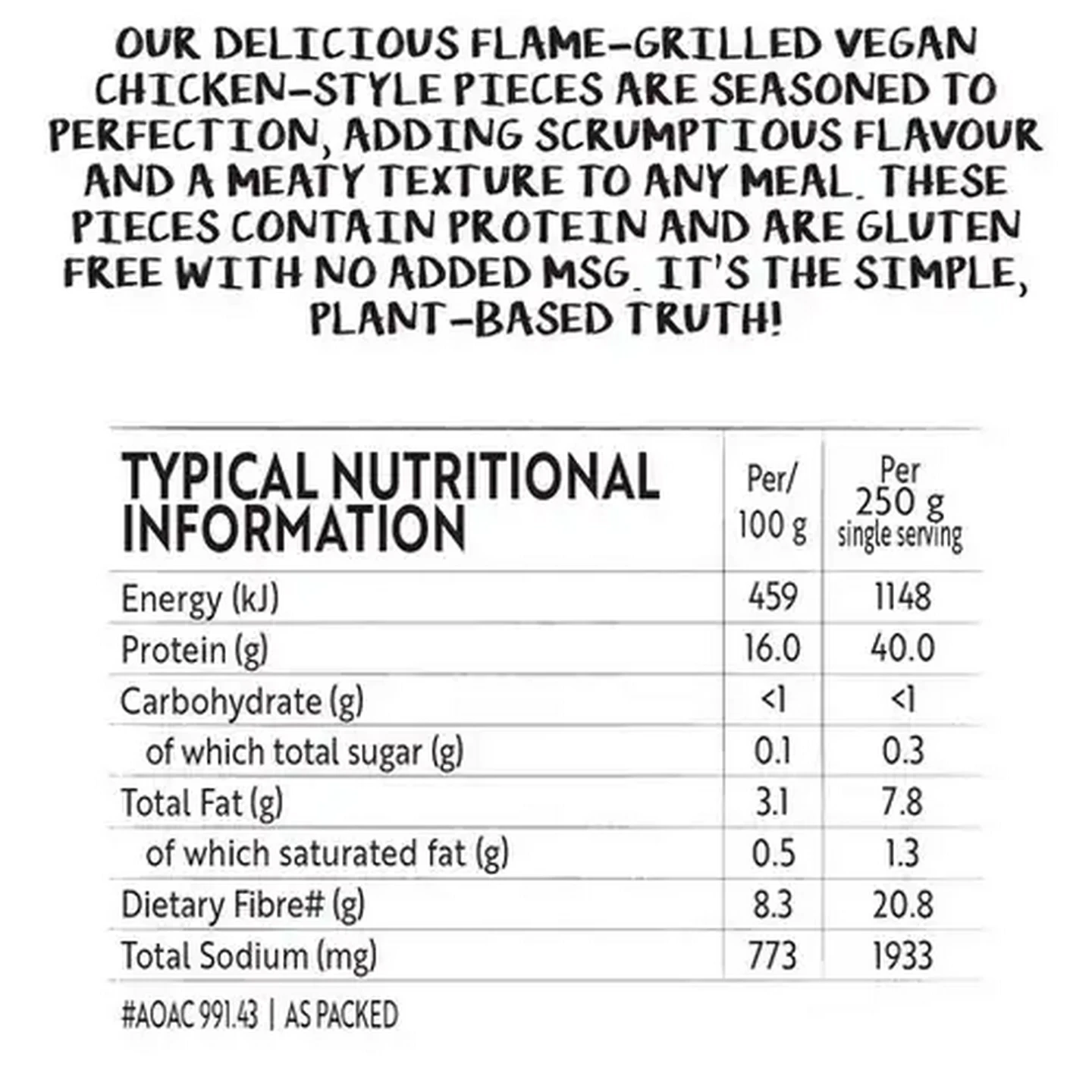 Image of Simple Truth Frozen Flame-Grilled Plant-Based Chicken-Style Pieces 250g
