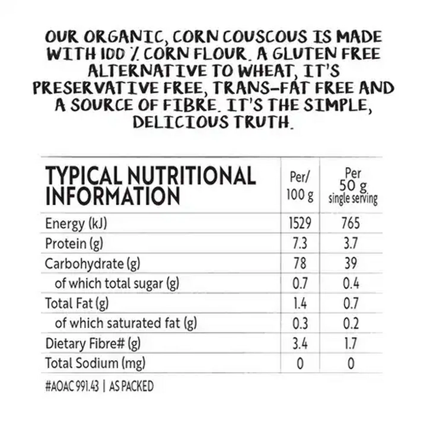 Image of Simple Truth Corn Couscous 2 x 125g