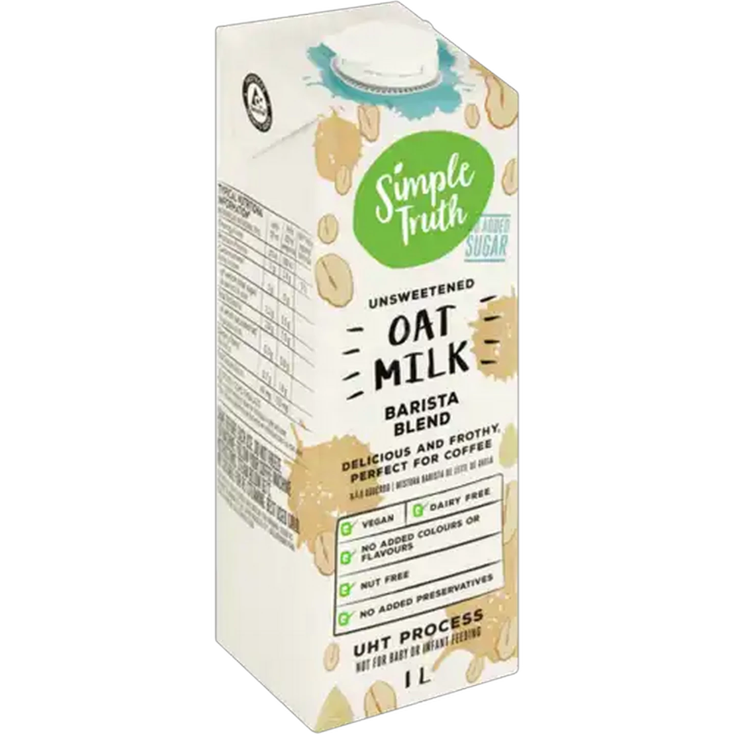 Image of Simple Truth Unsweetened Barista Blend Oat Milk 1L
