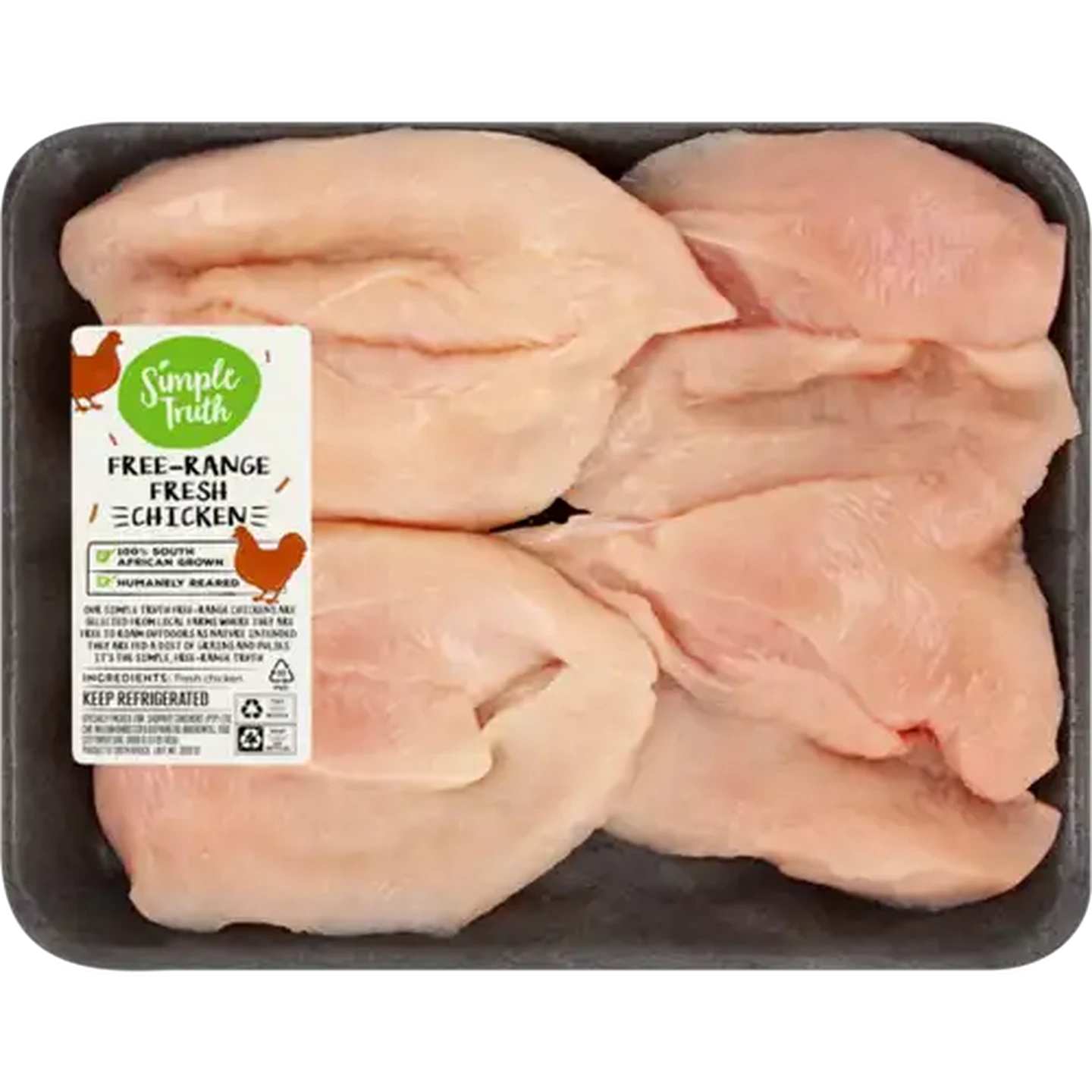 Image of Simple Truth Free-Range Fresh Butterflied Chicken Fillets Per kg