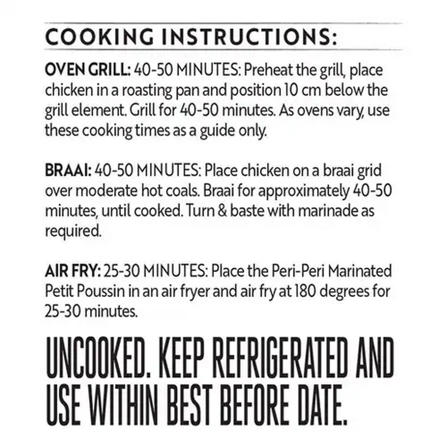 Image of Simple Truth Spicy Peri-Peri Marinated Butterflied Chicken Per kg