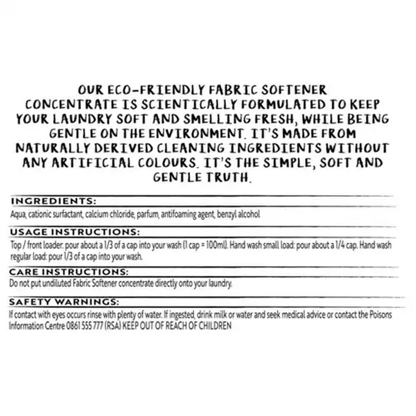 Image of Simple Truth Eco-Friendly Fabric Softener Concentrate 1L