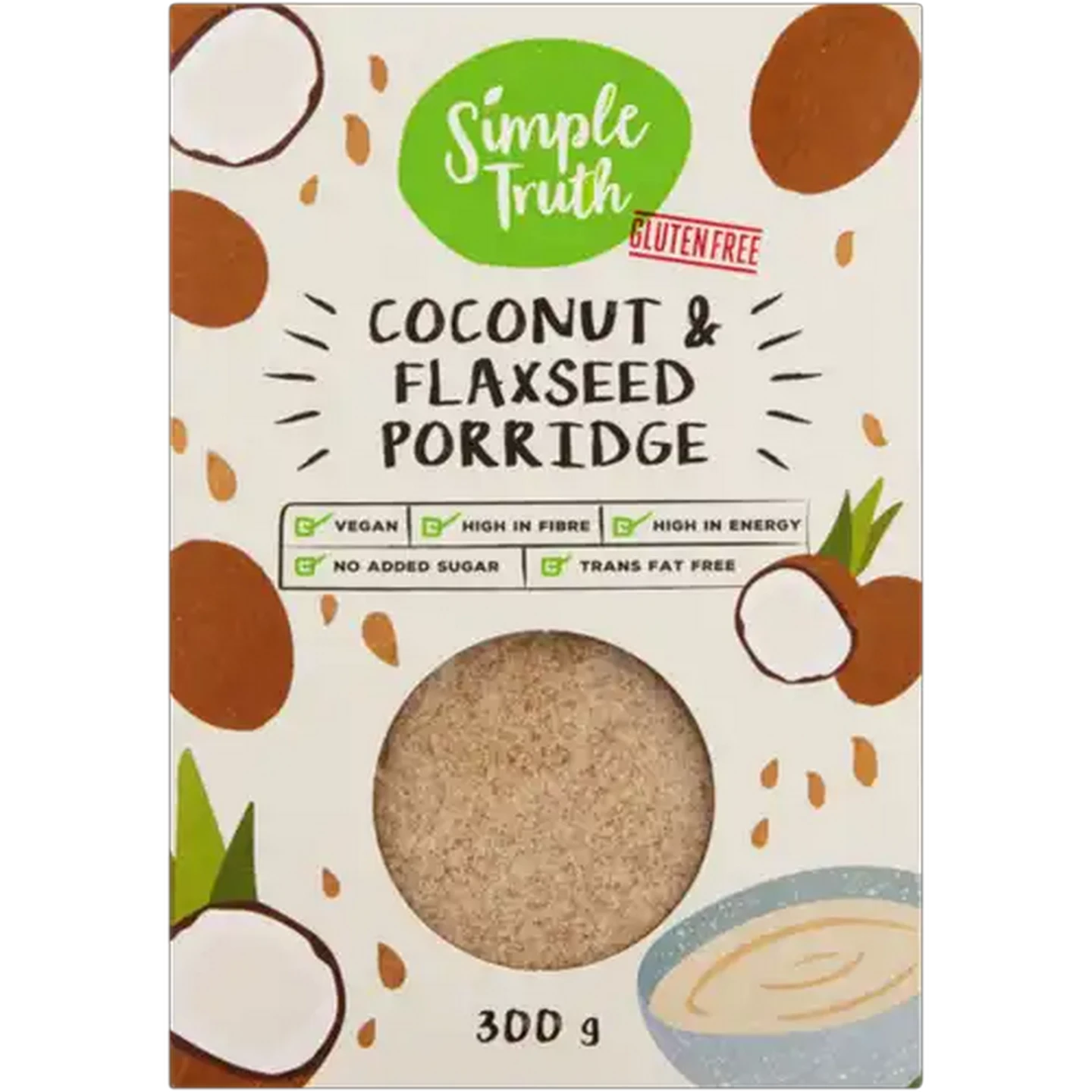 Image of Simple Truth Gluten-Free Coconut & Flaxseed Porridge 300g