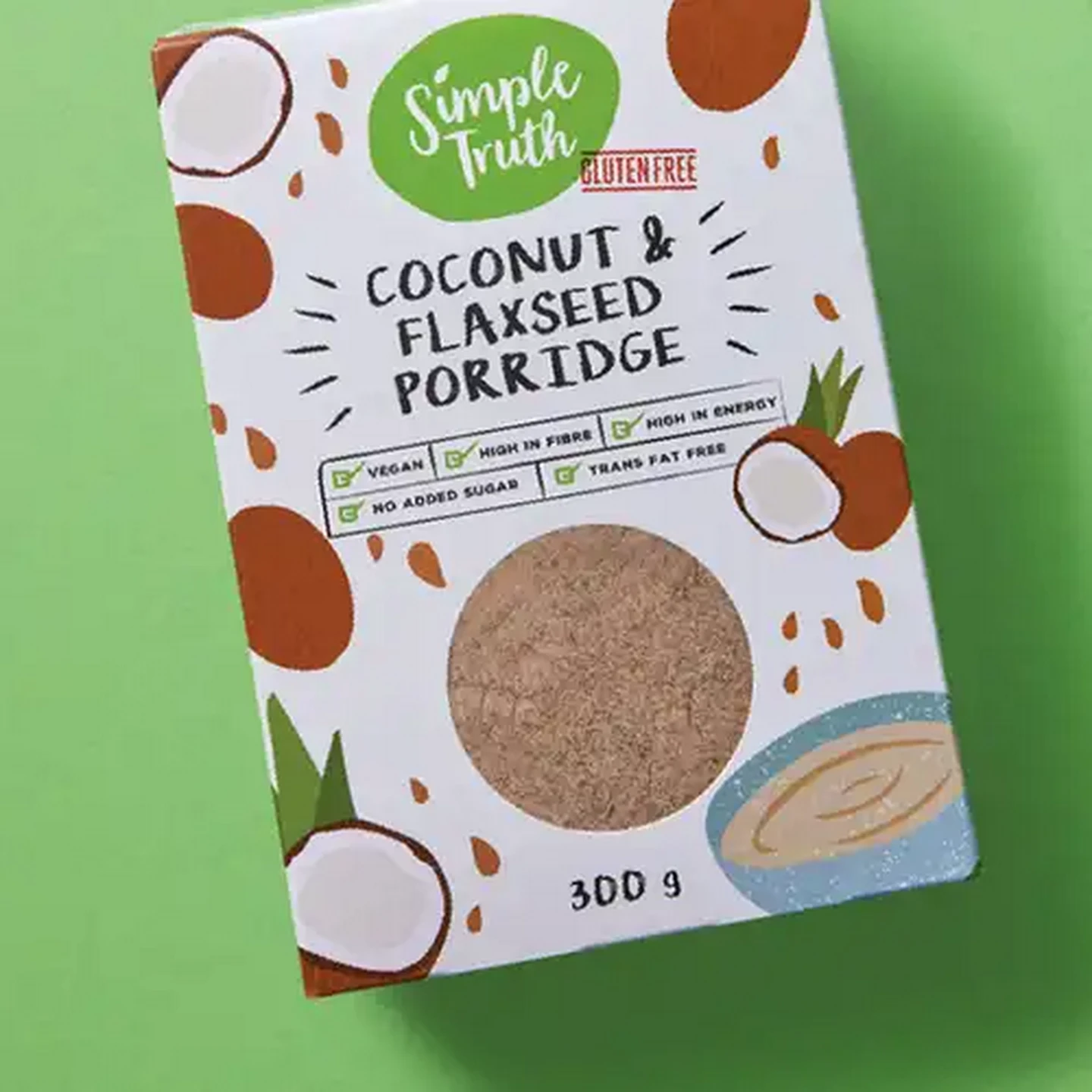Image of Simple Truth Gluten-Free Coconut & Flaxseed Porridge 300g