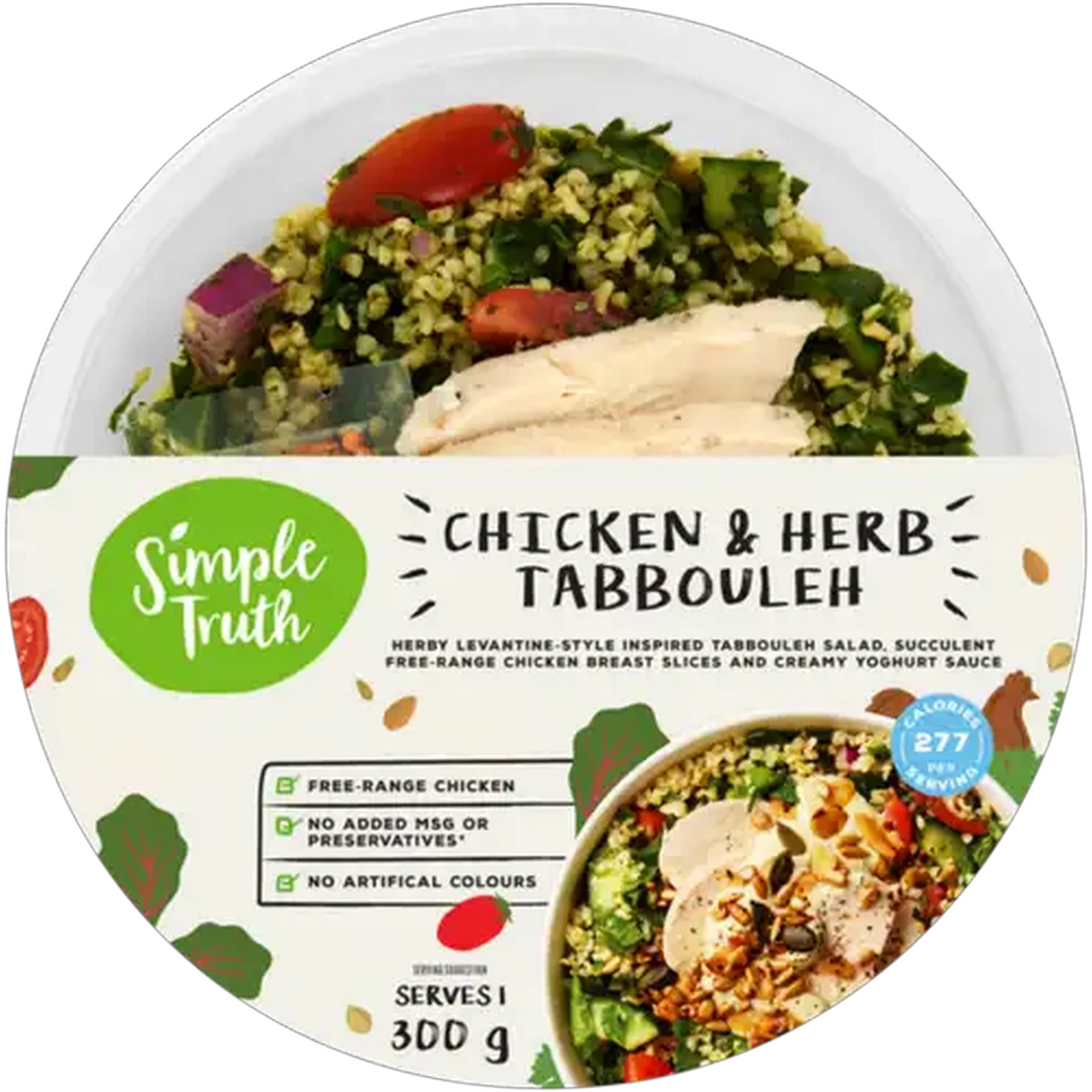 Image of Simple Truth Chicken & Herb Tabbouleh Ready Meal 300g
