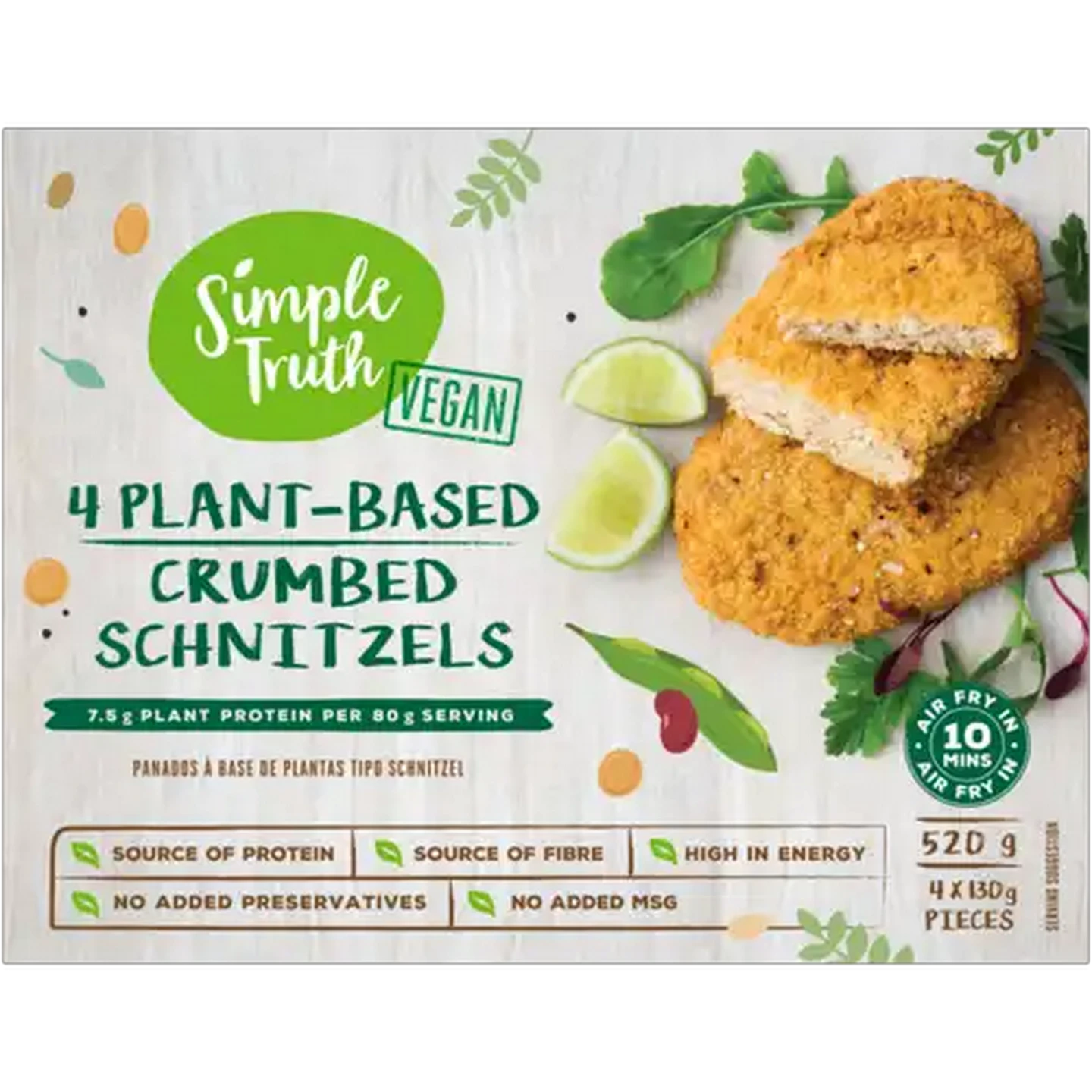 Image of Simple Truth Frozen Plant-Based Crumbed Schnitzels 4 x 130g