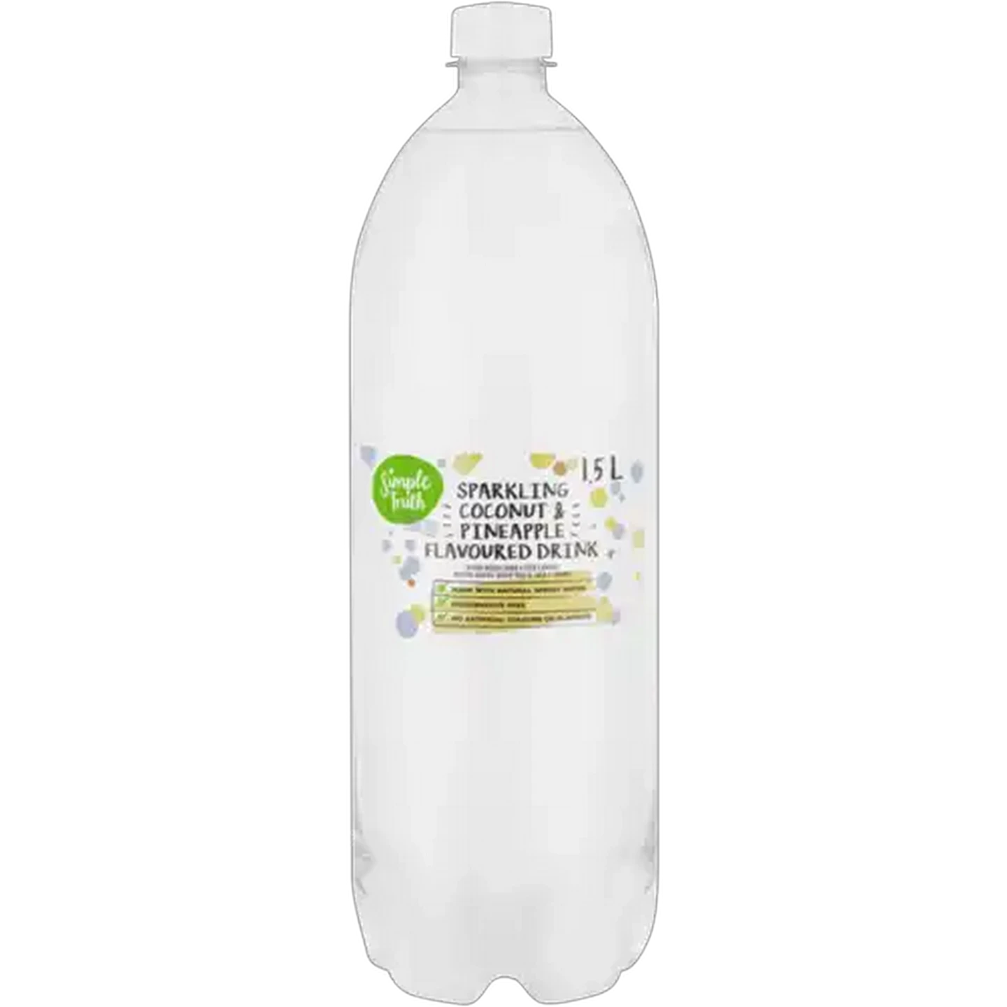 Image of Simple Truth Coconut & Pineapple Flavoured Sparkling Drink 1.5L