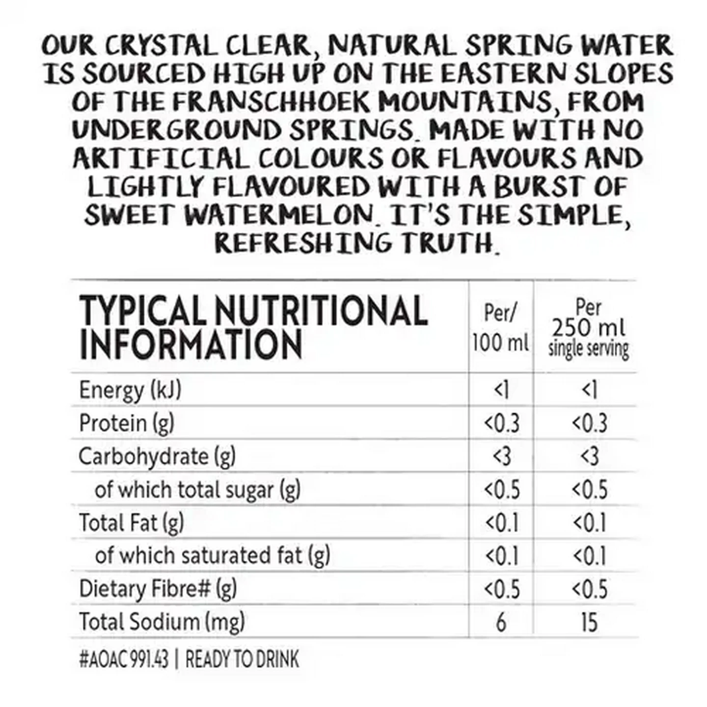 Image of Simple Truth Watermelon Flavoured Sparkling Drink 1.5L