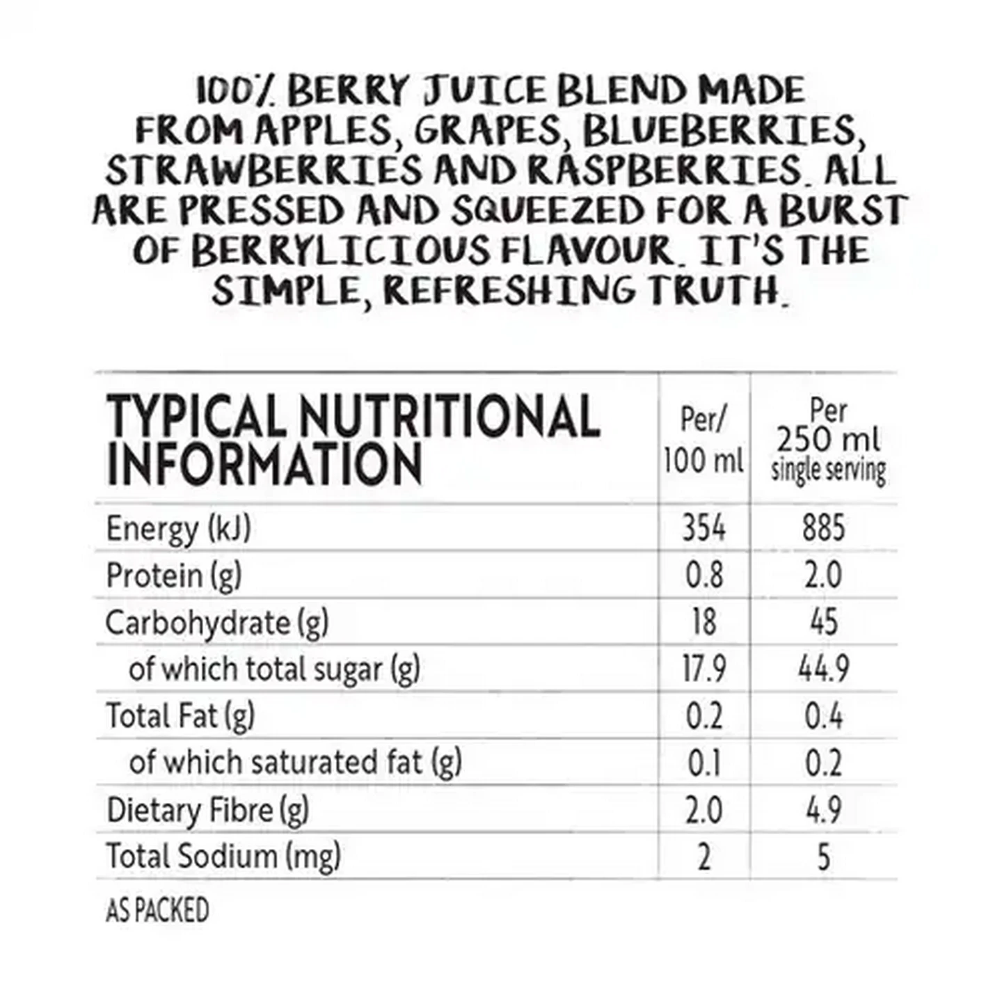 Image of Simple Truth 100% Berry Juice 1L