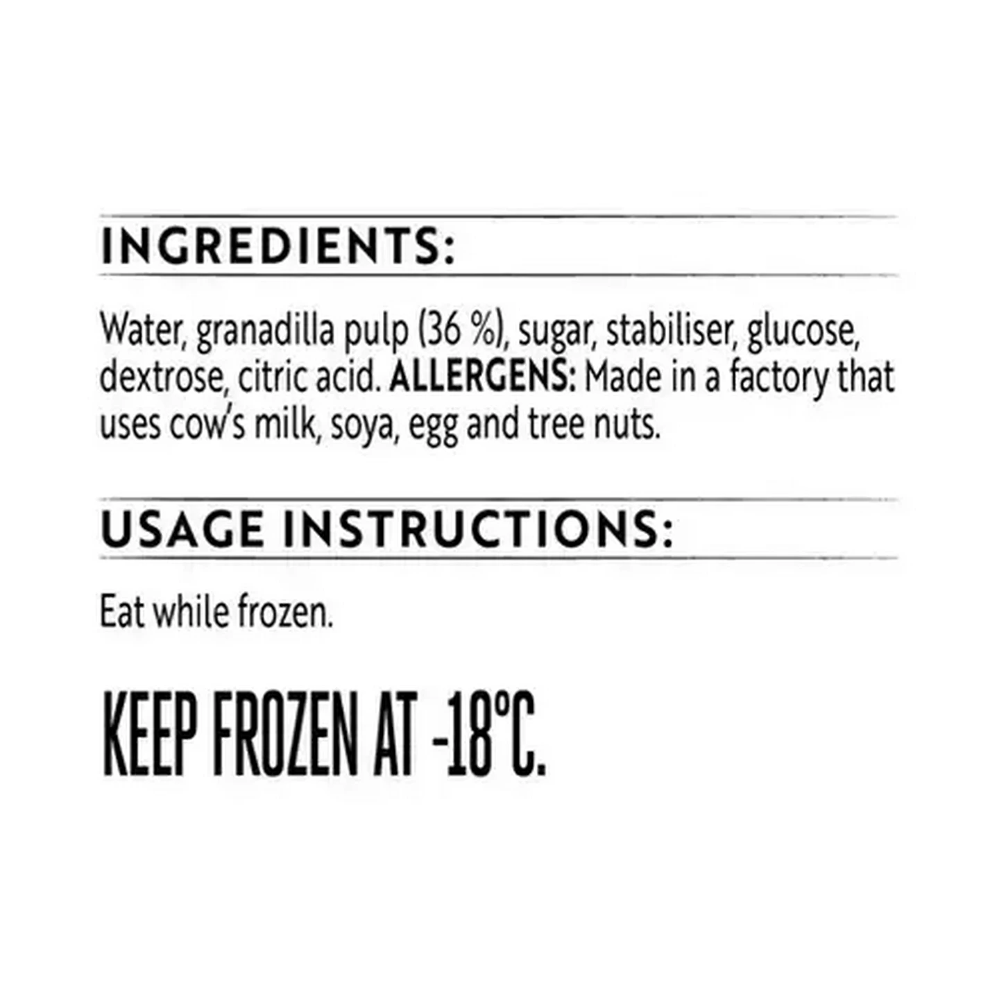 Image of Simple Truth Vegan Granadilla Sorbet 1L