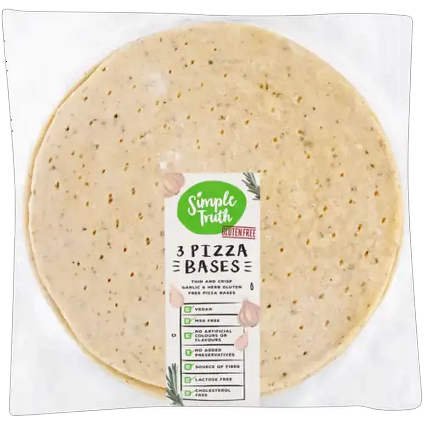 Image of Simple Truth Gluten Free Pizza Bases 3-Pack