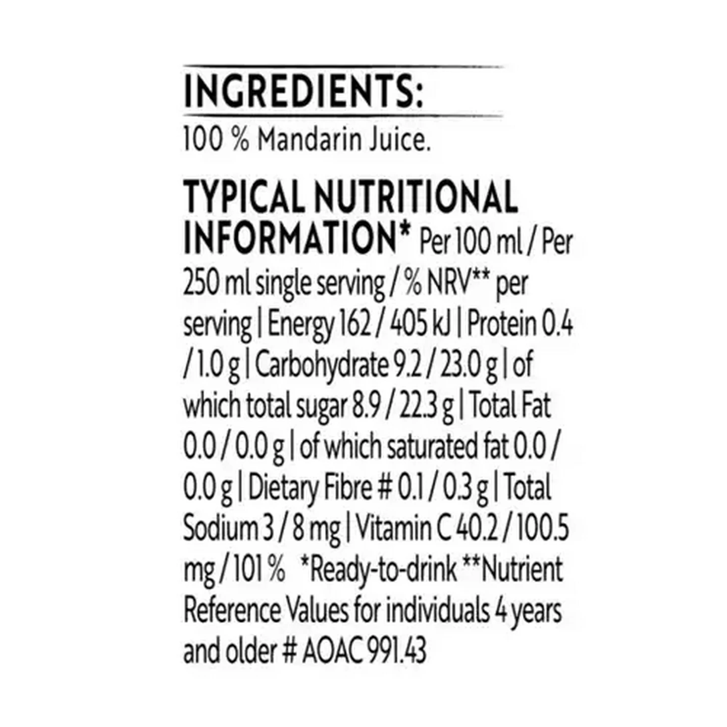 Image of Simple Truth 100% Cold-Pressed Mandarin Juice 1L