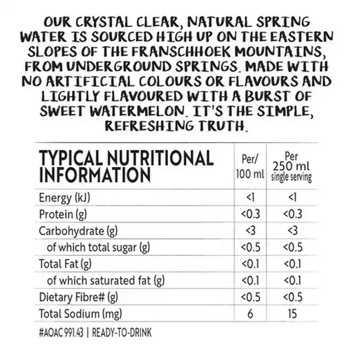 Image of Simple Truth Watermelon Flavoured Sparkling Drink 500ml
