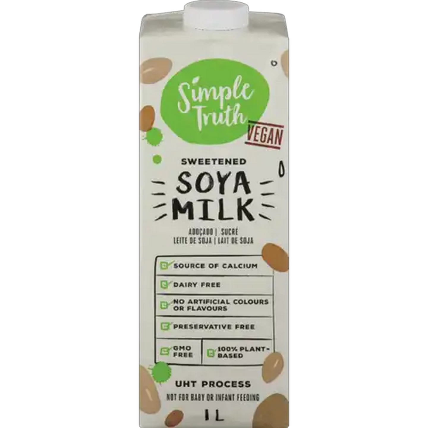 Image of Simple Truth Sweetened Soya Milk 1L
