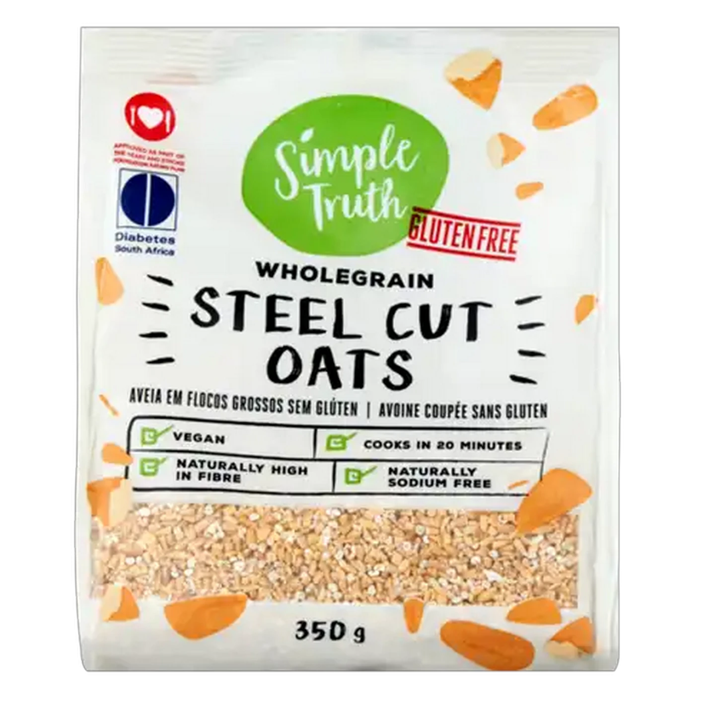 Image of Simple Truth Gluten Free Wholegrain Steel Cut Oats 350g