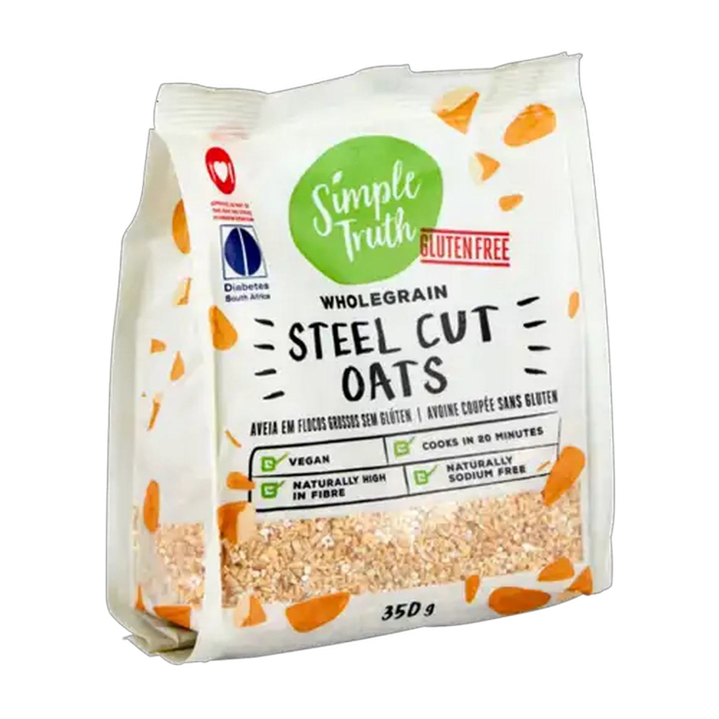 Image of Simple Truth Gluten Free Wholegrain Steel Cut Oats 350g