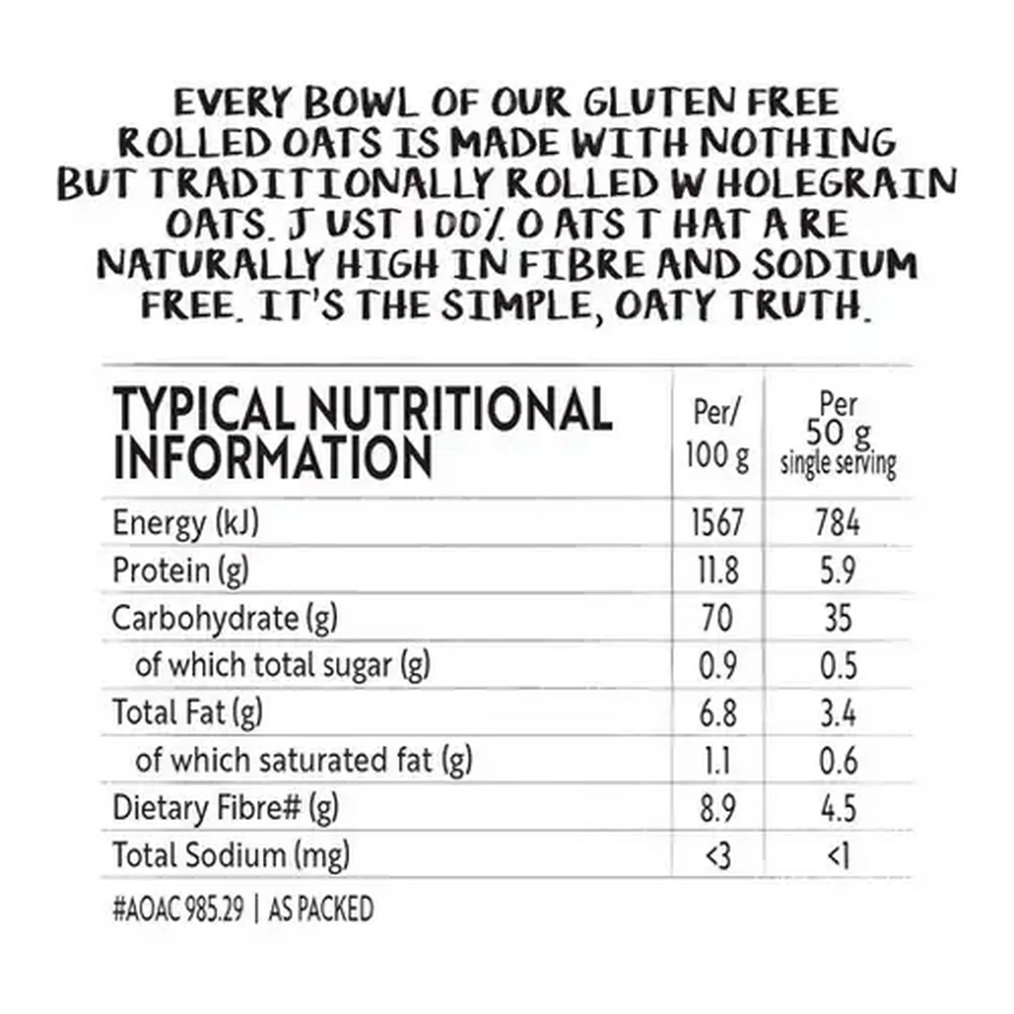 Image of Simple Truth Gluten Free Wholegrain Steel Cut Oats 350g