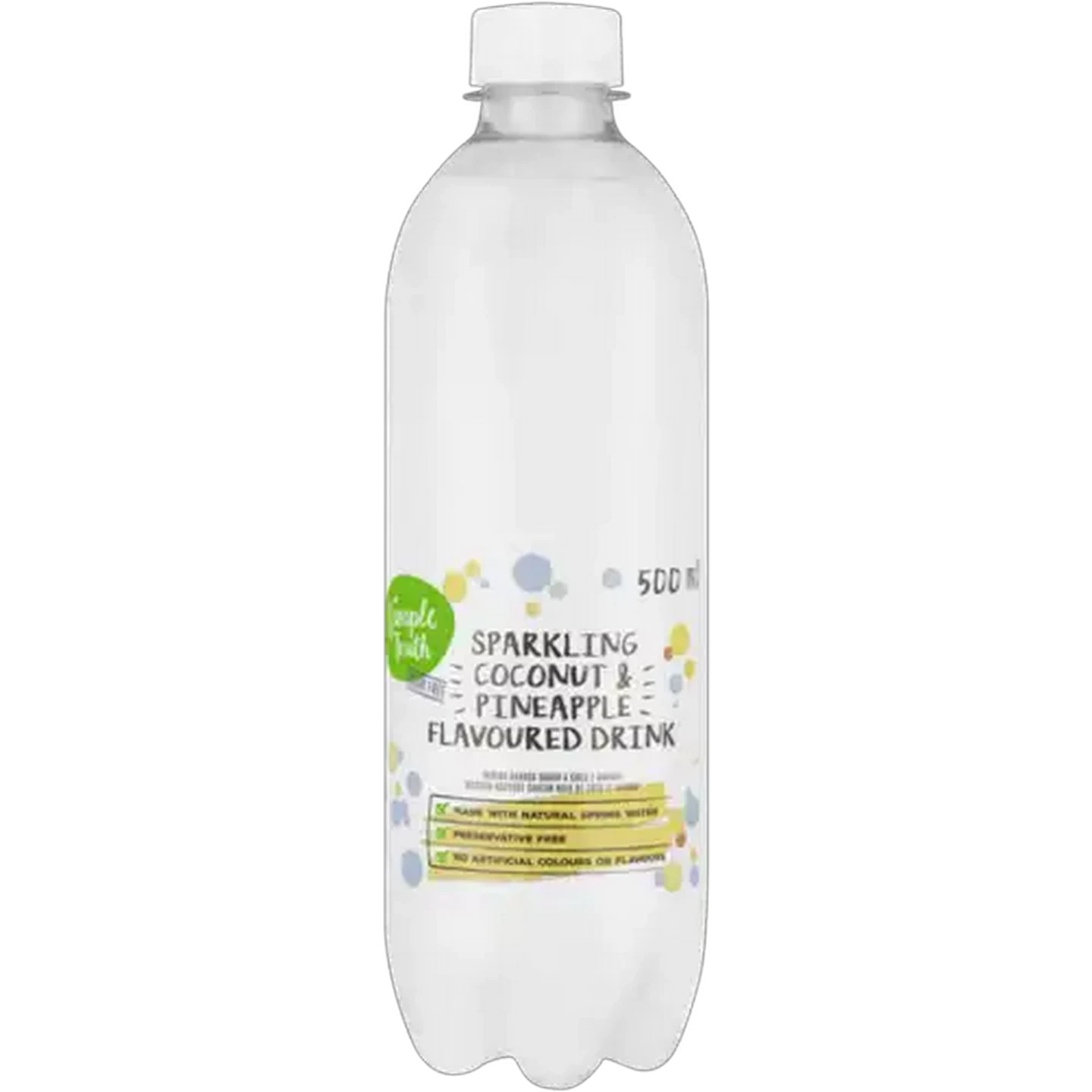 Image of Simple Truth Coconut & Pineapple Flavoured Sparkling Drink 500ml