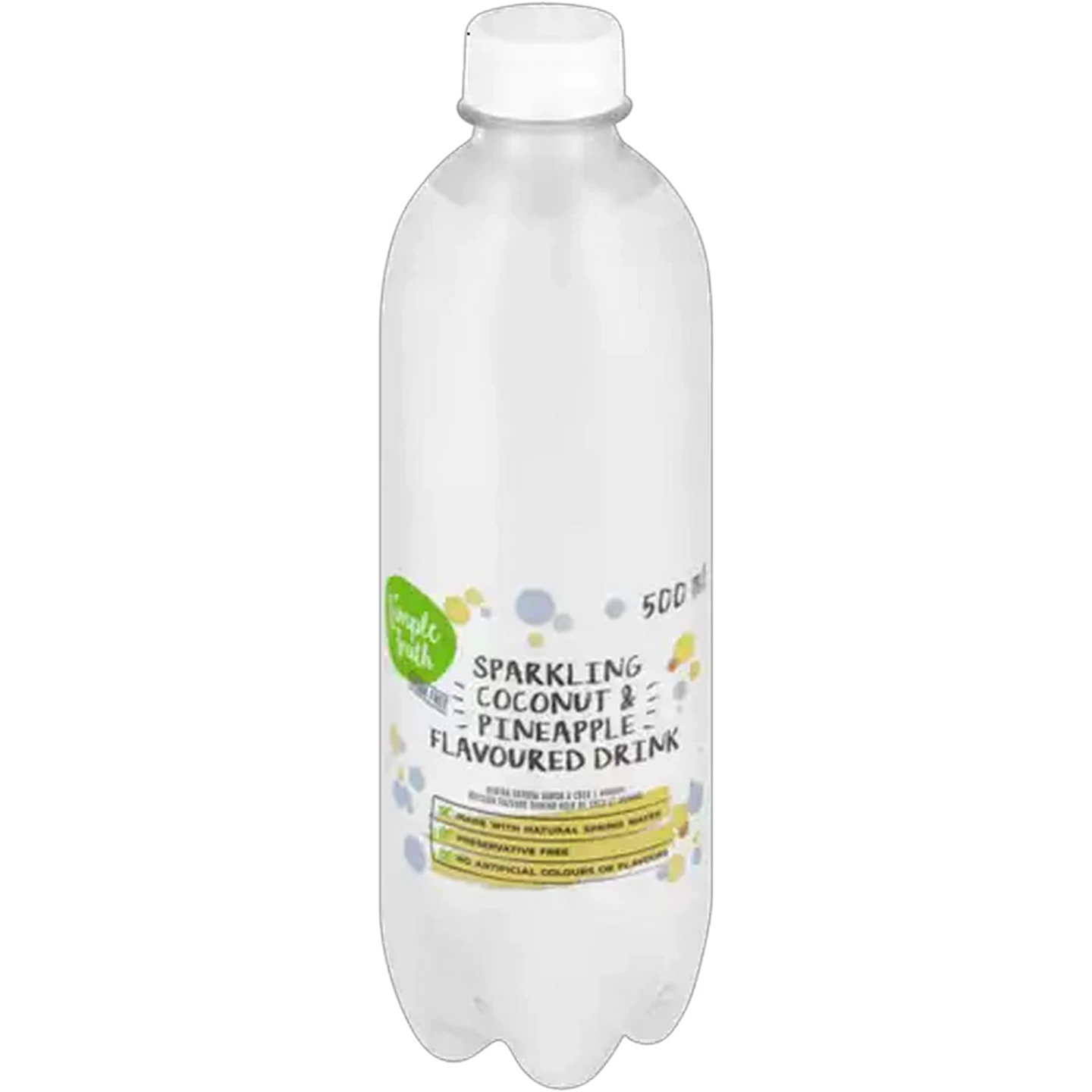 Image of Simple Truth Coconut & Pineapple Flavoured Sparkling Drink 500ml