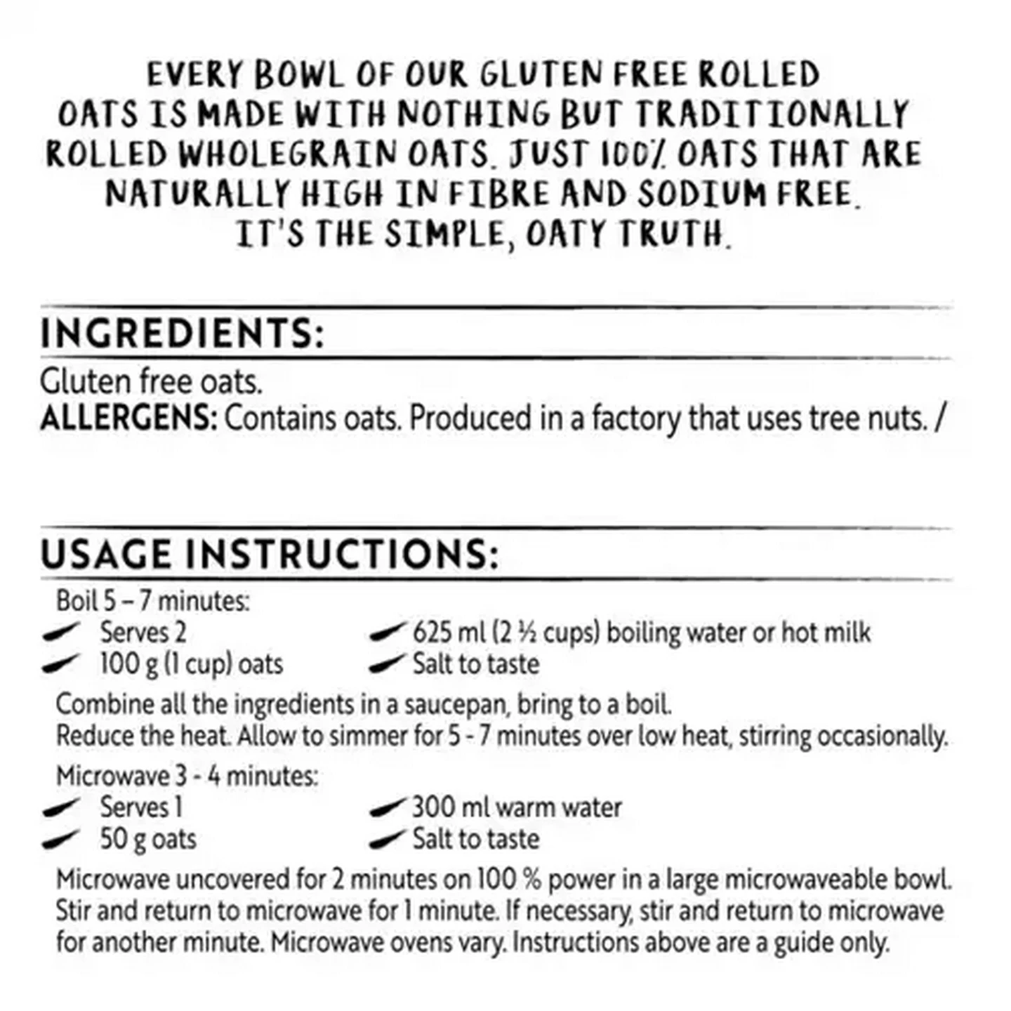 Image of Simple Truth Gluten-Free Wholegrain Rolled Oats 350g