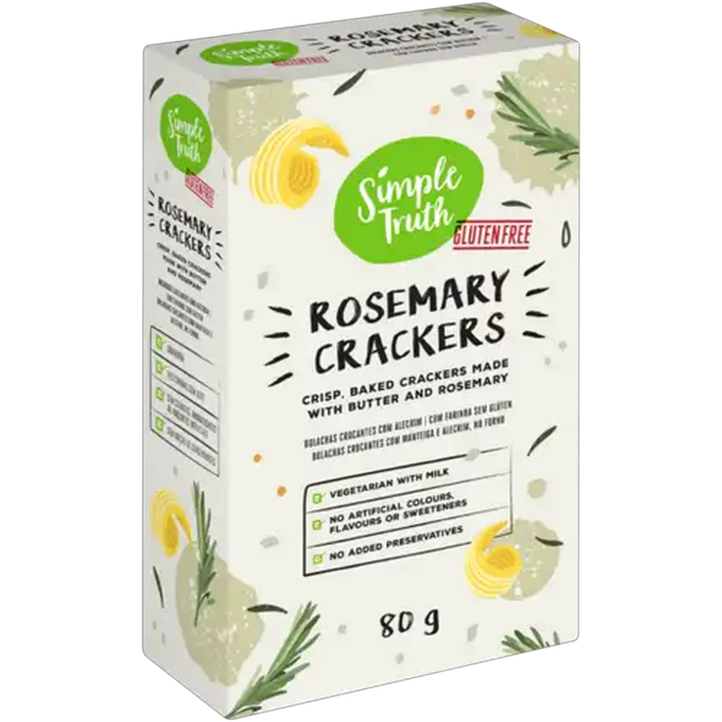 Image of Simple Truth Rosemary Crackers 80g