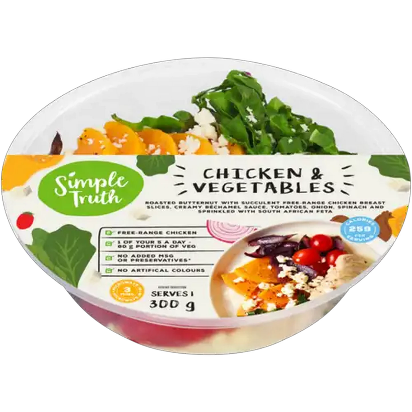 Image of Simple Truth Chicken & Vegetables Ready Meal 300g