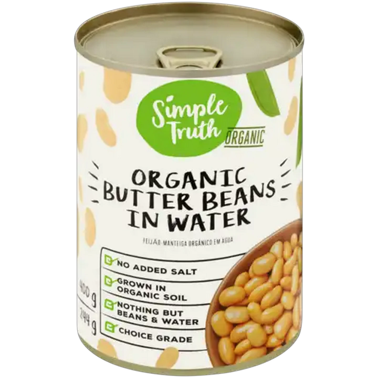 Image of Simple Truth Organic Butter Beans in Water 400g