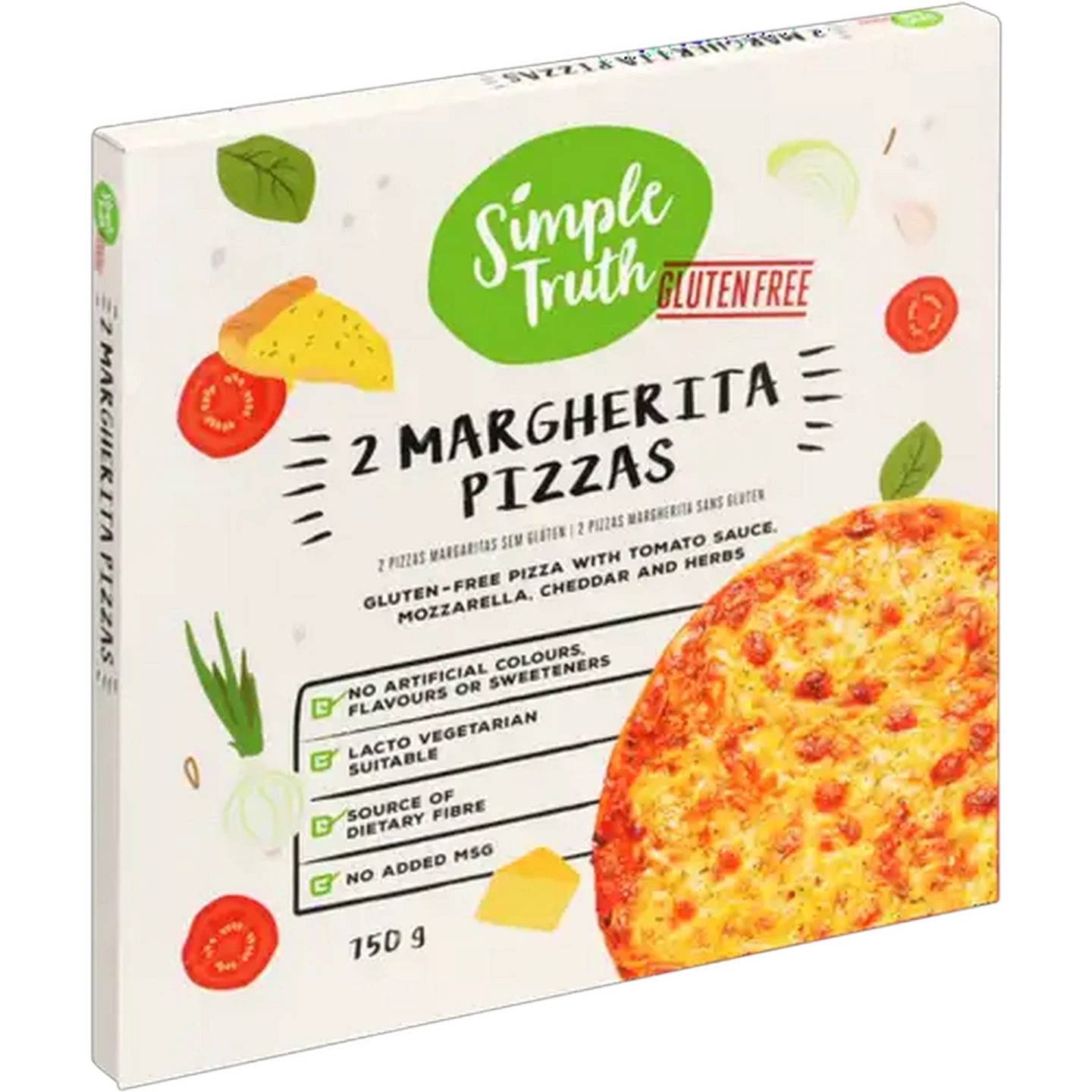 Image of Simple Truth Gluten Free Margherita Pizzas 2 x 375g