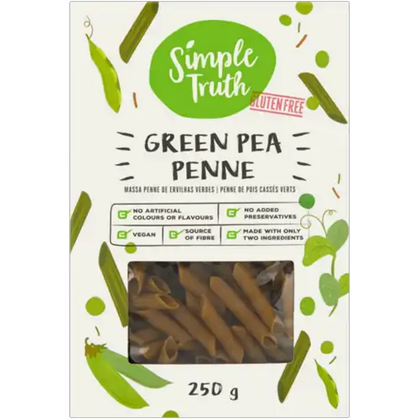 Image of Simple Truth Green Pea Penne 250g